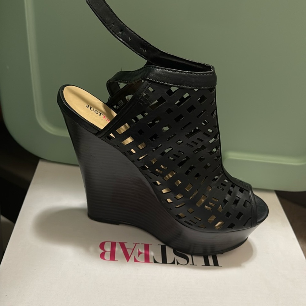 Justfab wedge worn once